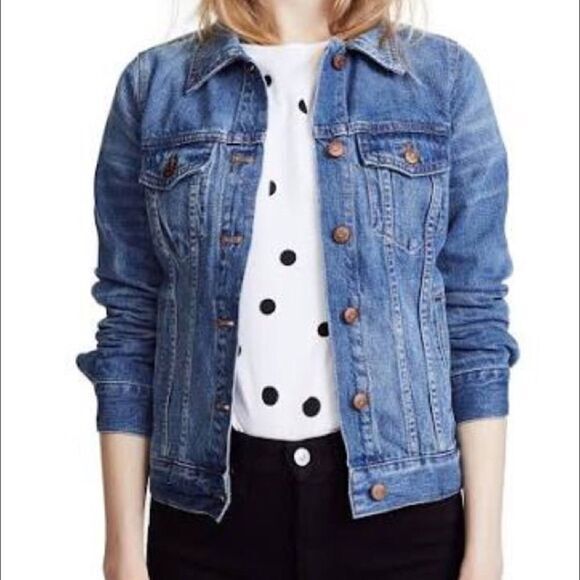 NEW Madewell The Jean Jacket in Pinter Wash, 2X - Picture 1 of 16